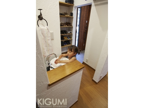子供にも使いやすい洗面